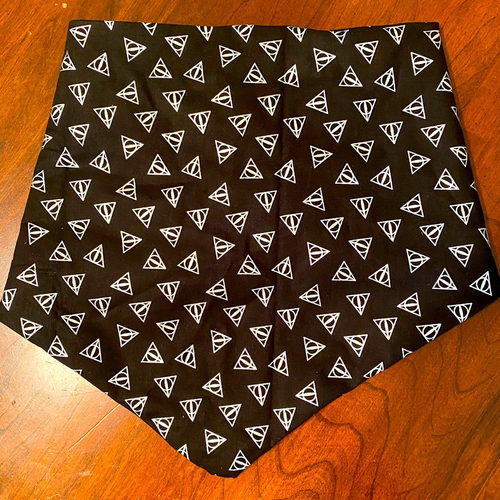 @DydekDesigns Deathly Hallows Pet Bandana